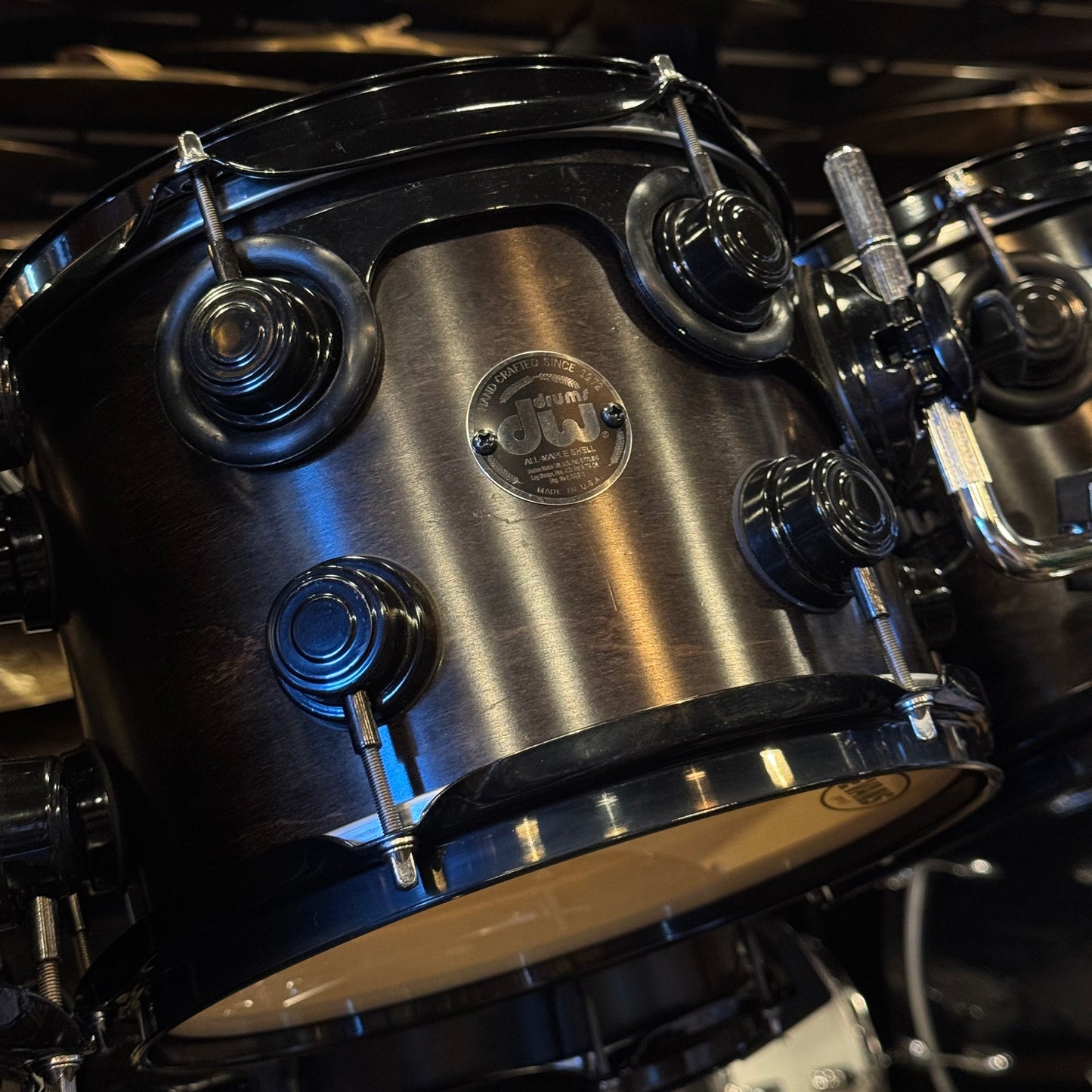 USED 1999-00 DW Pre-Collectors Series in Satin Ebony w/ Black Chrome Hardware - 18x22, 8x10, 8x10, 9x12, 12x14, 14x16, 5.5x14