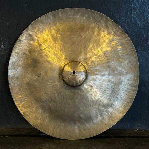 VINTAGE 1930's Chinese "Van Jau" 13" Trap China Cymbal - 628g