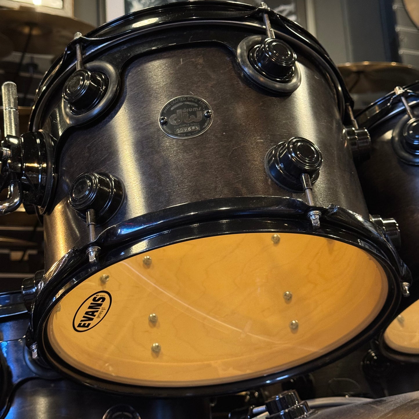 USED 1999-00 DW Pre-Collectors Series in Satin Ebony w/ Black Chrome Hardware - 18x22, 8x10, 8x10, 9x12, 12x14, 14x16, 5.5x14