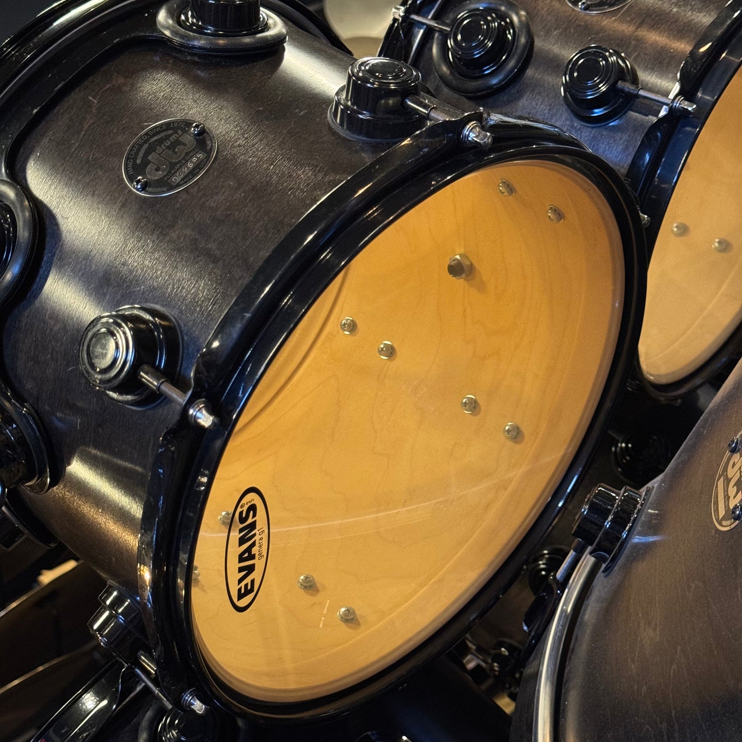 USED 1999-00 DW Pre-Collectors Series in Satin Ebony w/ Black Chrome Hardware - 18x22, 8x10, 8x10, 9x12, 12x14, 14x16, 5.5x14