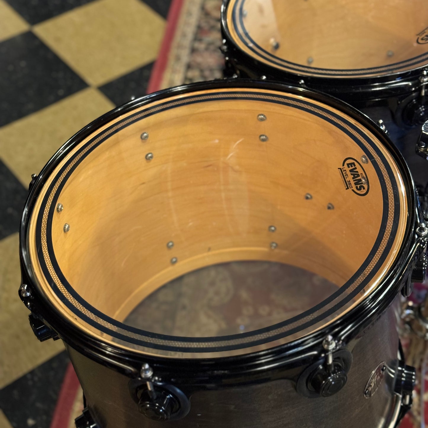 USED 1999-00 DW Pre-Collectors Series in Satin Ebony w/ Black Chrome Hardware - 18x22, 8x10, 8x10, 9x12, 12x14, 14x16, 5.5x14