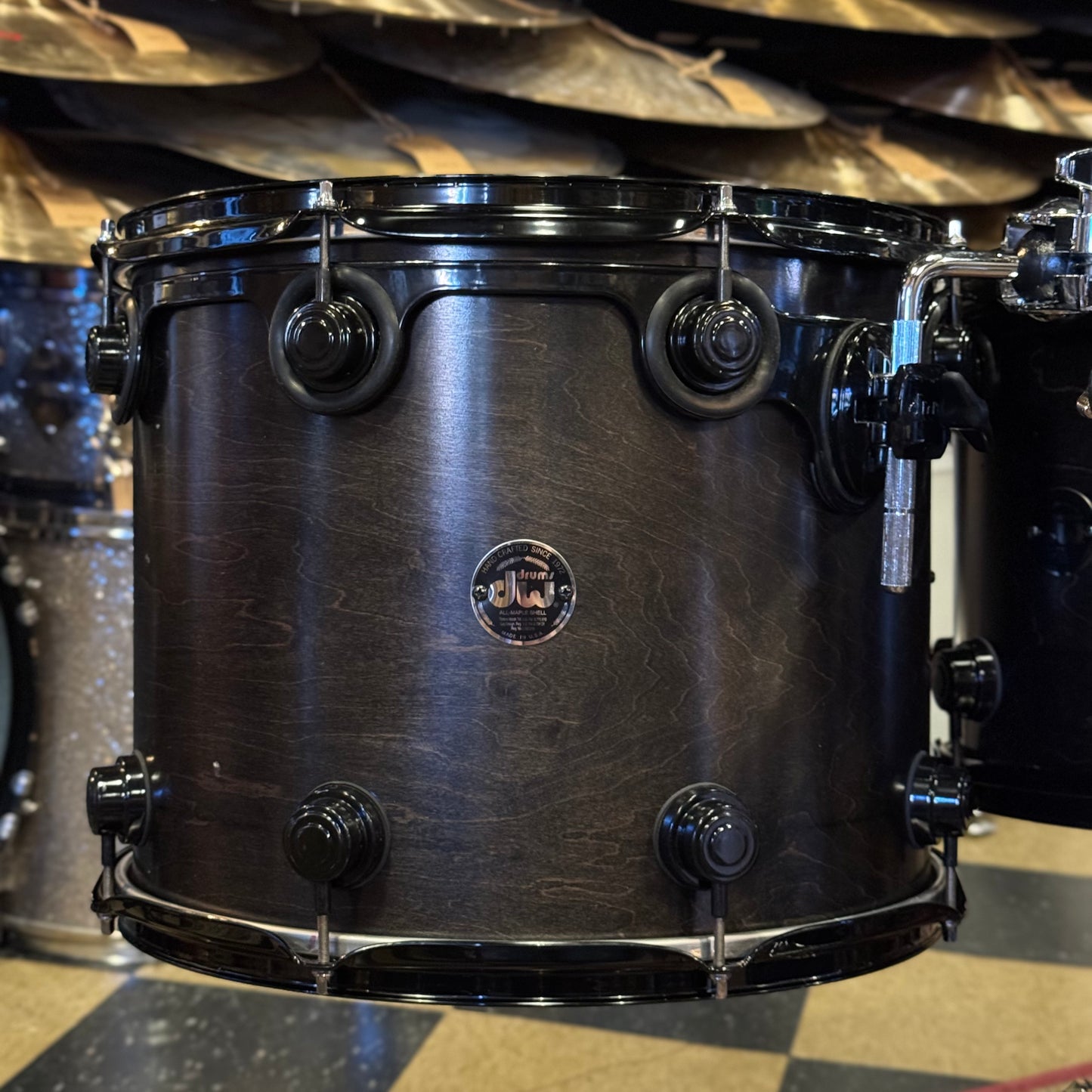 USED 1999-00 DW Pre-Collectors Series in Satin Ebony w/ Black Chrome Hardware - 18x22, 8x10, 8x10, 9x12, 12x14, 14x16, 5.5x14