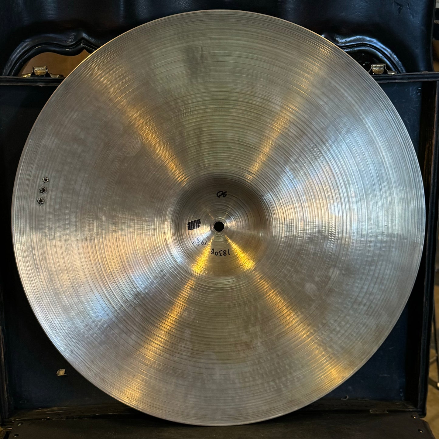 VINTAGE A. ZIldjian 1950's 19" Small Stamp Crash-Ride w/ Three Factory Rivets - 1830g