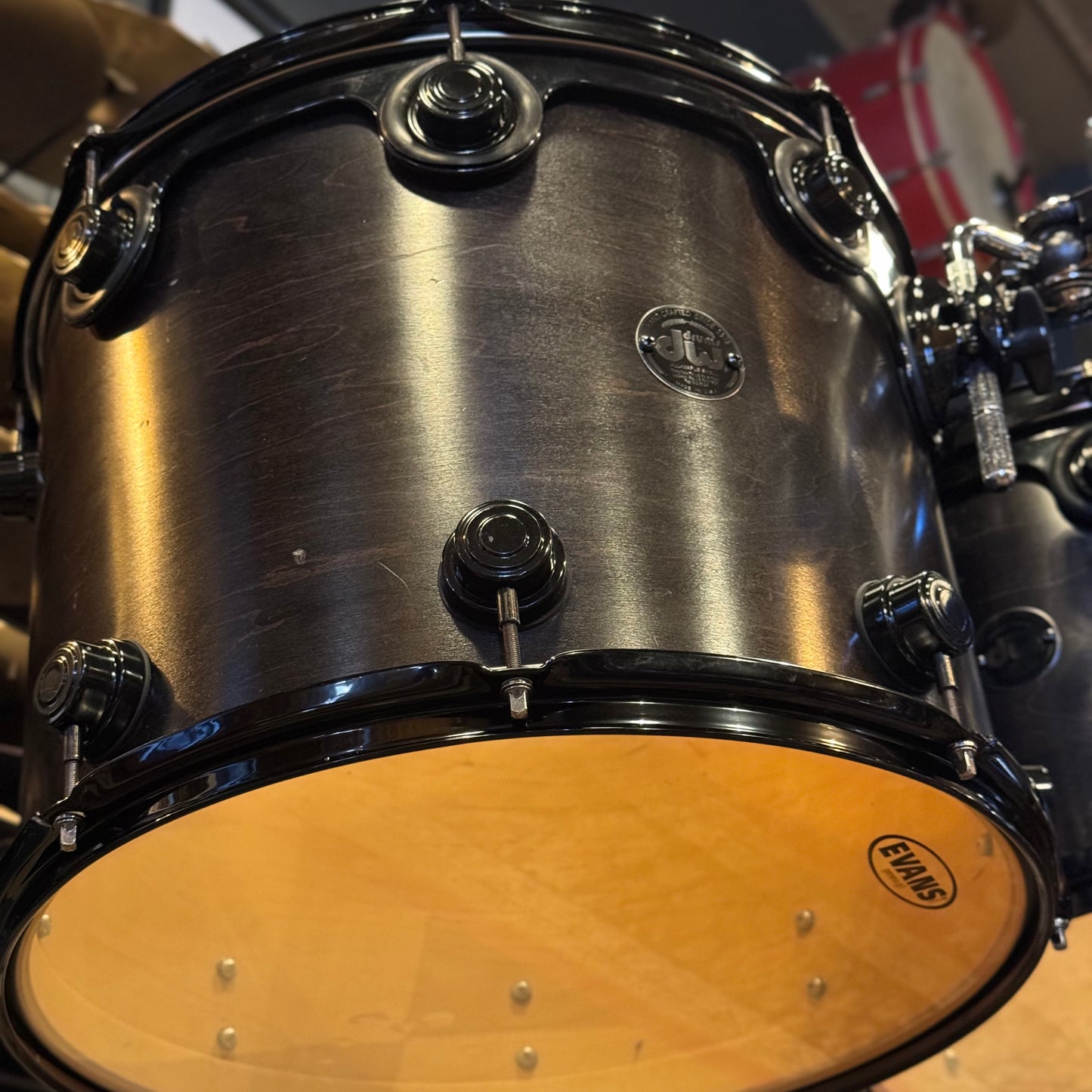 USED 1999-00 DW Pre-Collectors Series in Satin Ebony w/ Black Chrome Hardware - 18x22, 8x10, 8x10, 9x12, 12x14, 14x16, 5.5x14