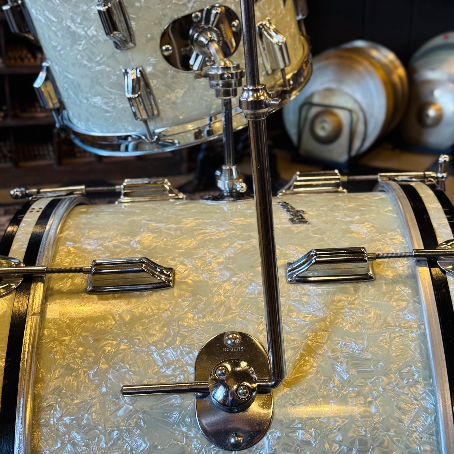 VINTAGE 1960's Rogers Cleveland Era "Holiday" Outfit in White Marine Pearl