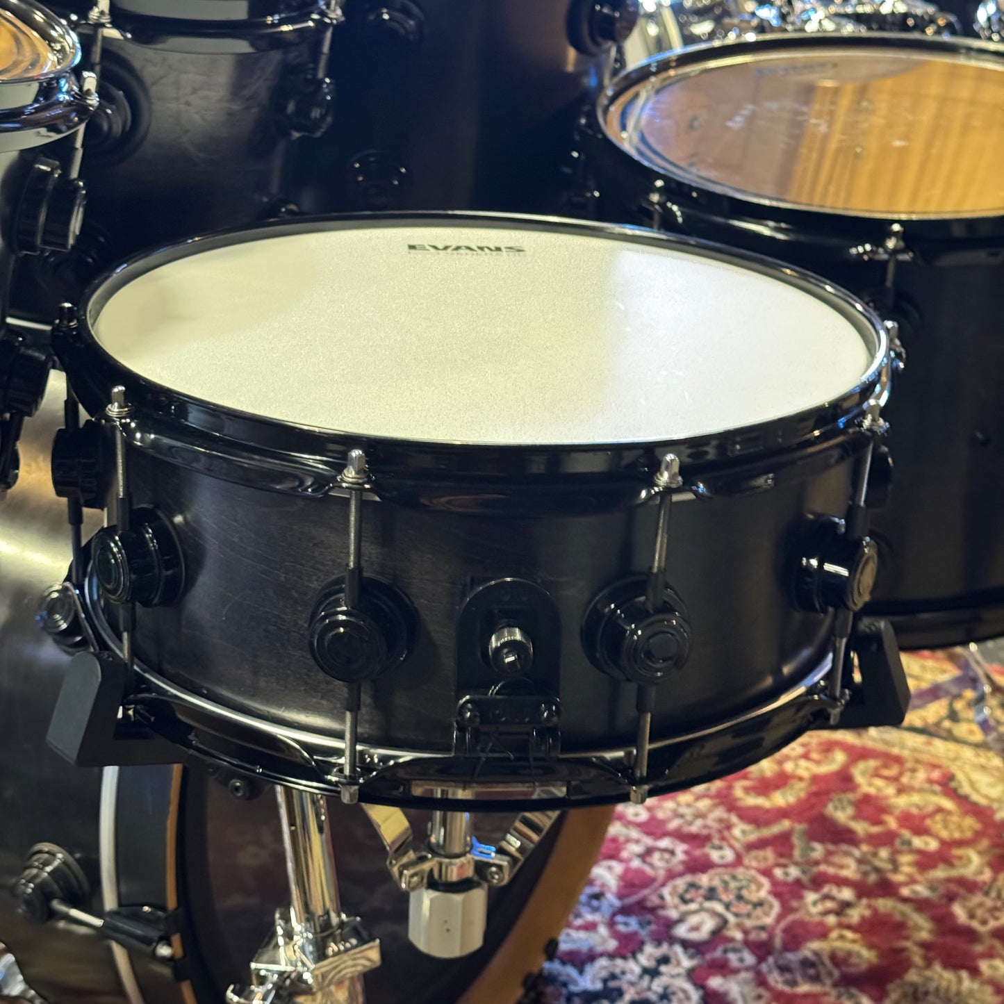 USED 1999-00 DW Pre-Collectors Series in Satin Ebony w/ Black Chrome Hardware - 18x22, 8x10, 8x10, 9x12, 12x14, 14x16, 5.5x14