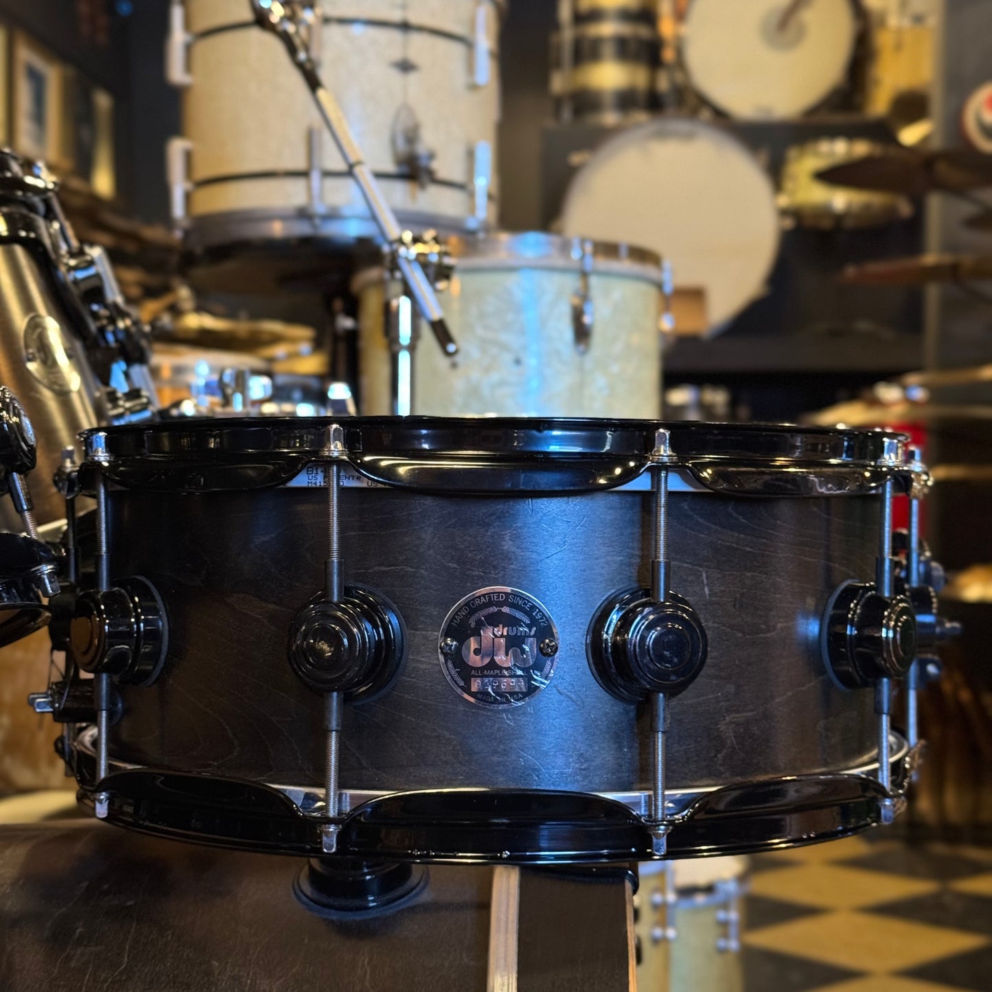 USED 1999-00 DW Pre-Collectors Series in Satin Ebony w/ Black Chrome Hardware - 18x22, 8x10, 8x10, 9x12, 12x14, 14x16, 5.5x14