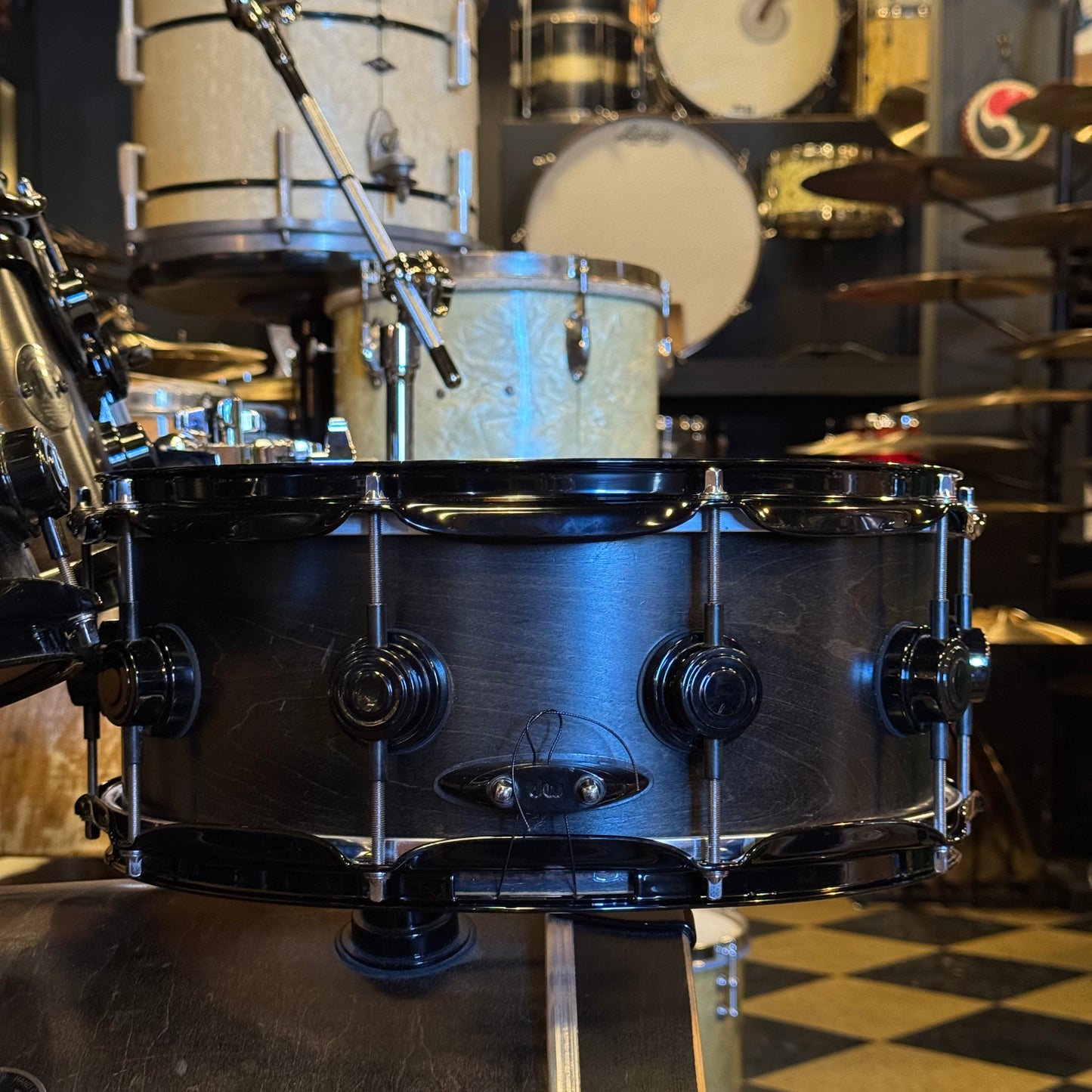 USED 1999-00 DW Pre-Collectors Series in Satin Ebony w/ Black Chrome Hardware - 18x22, 8x10, 8x10, 9x12, 12x14, 14x16, 5.5x14