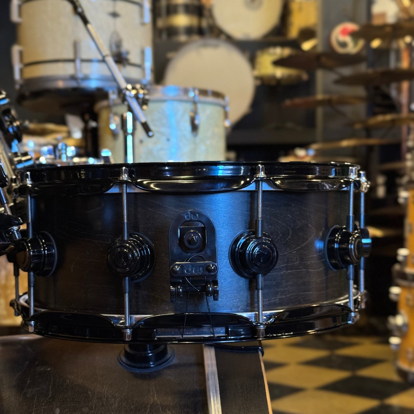 USED 1999-00 DW Pre-Collectors Series in Satin Ebony w/ Black Chrome Hardware - 18x22, 8x10, 8x10, 9x12, 12x14, 14x16, 5.5x14