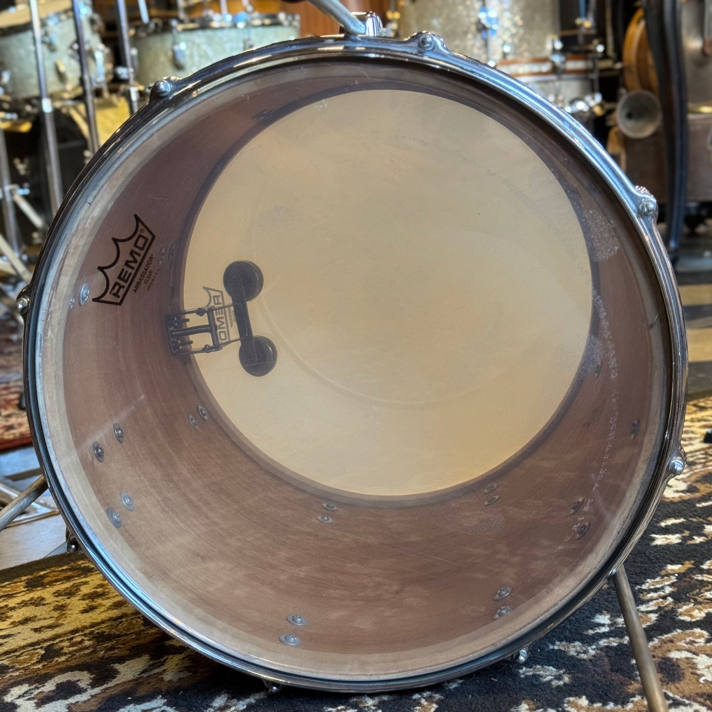 VINTAGE 1960's Slingerland Gene Krupa Outfit in White Marine Pearl - 14x22, 9x13, 16x16