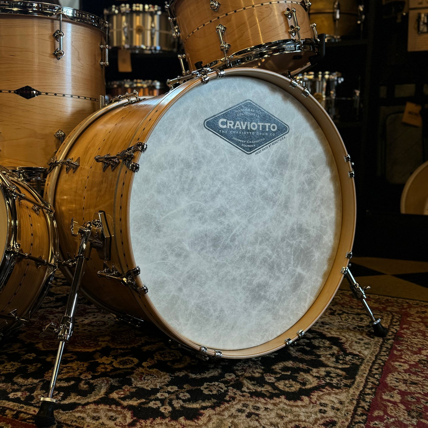 NEW Craviotto Custom Shop Maple in Satin Natural Oil - 14x20/8x12/14x14/5.5x14