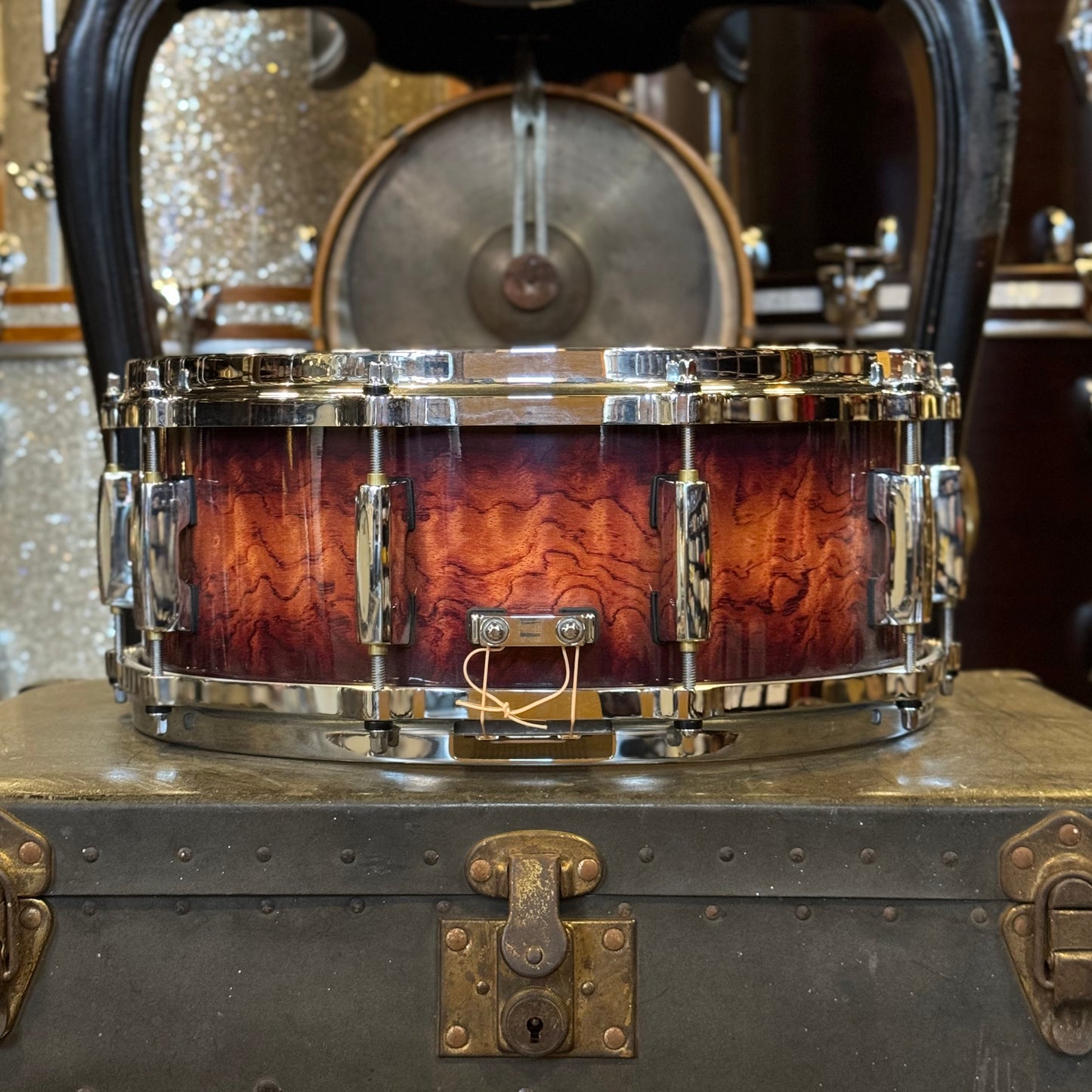 USED Pearl 5.5x14 Masters BCX Snare Drum in Lava Bubinga
