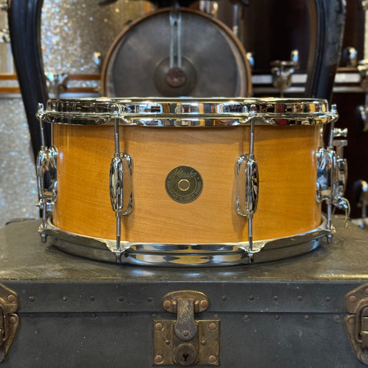 USED Mlasko 6.5x14 Gretsch Style Maple Snare drum in Satin Classic Maple