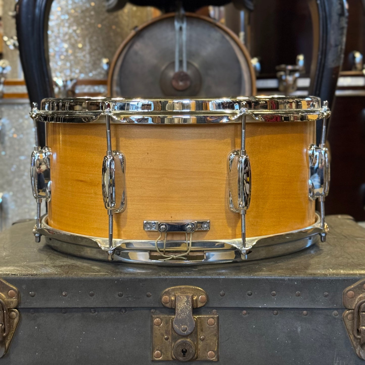 USED Mlasko 6.5x14 Gretsch Style Maple Snare drum in Satin Classic Maple