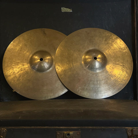 VINTAGE 1980's Istanbul Pre-Split 12" Medium Hi-Hat Cymbals - 704/712g