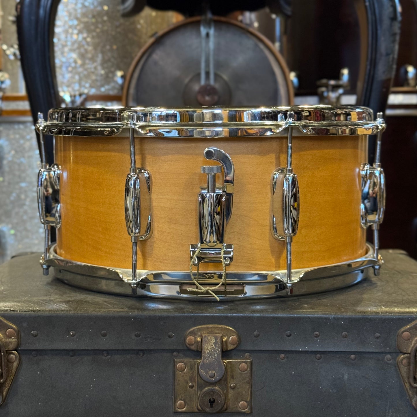 USED Mlasko 6.5x14 Gretsch Style Maple Snare drum in Satin Classic Maple