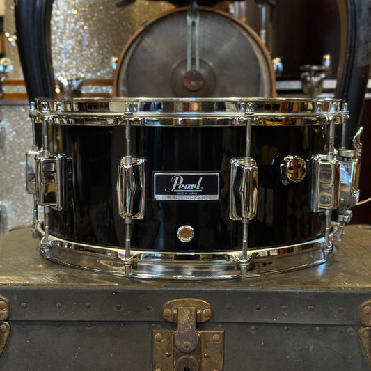 VINTAGE 1984 Pearl 6.5x14 MX Series Maple Snare Drum in Black