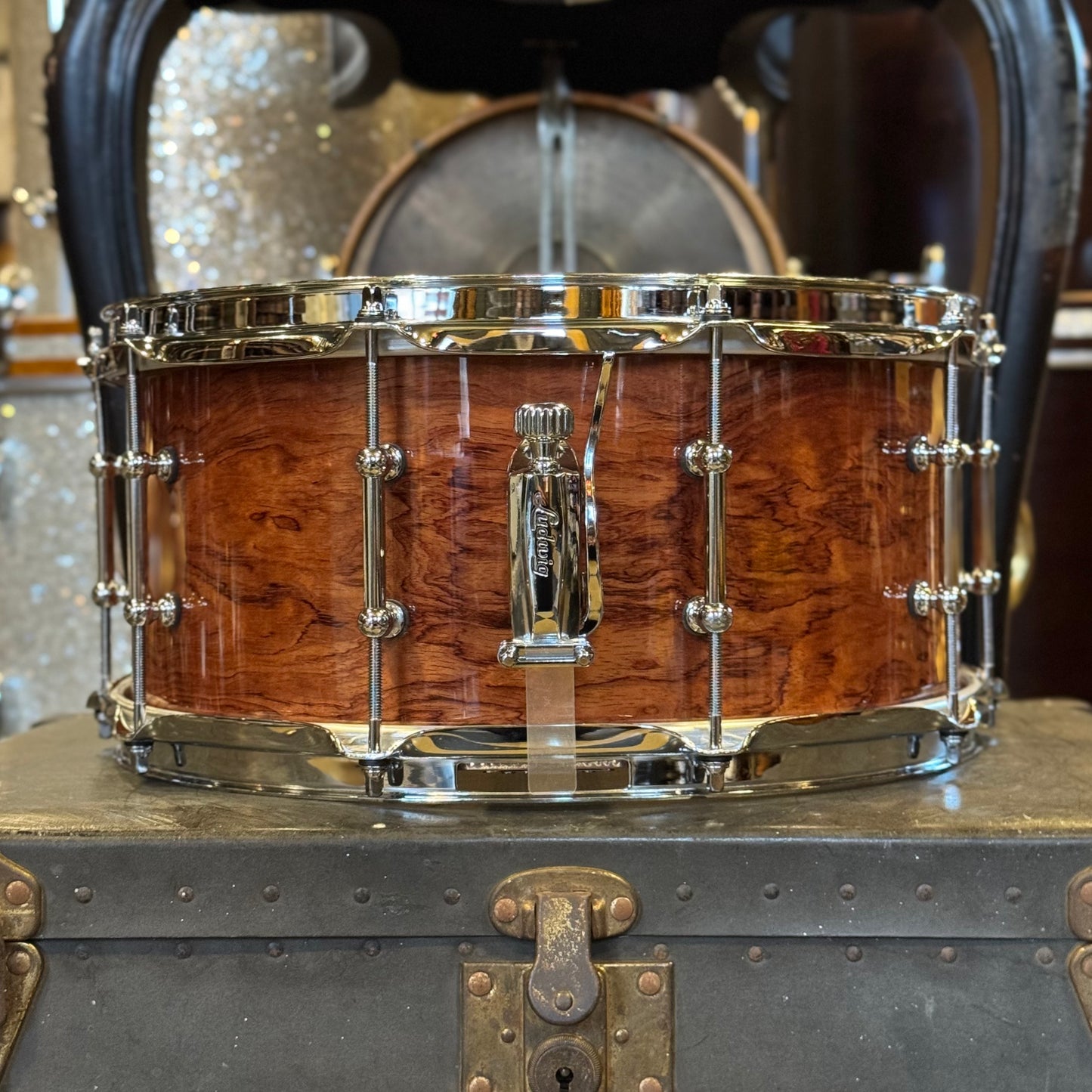 NEW Ludwig 6.5x14 Classic Maple Snare Drum in Bubinga Gloss w/ Tube Lugs