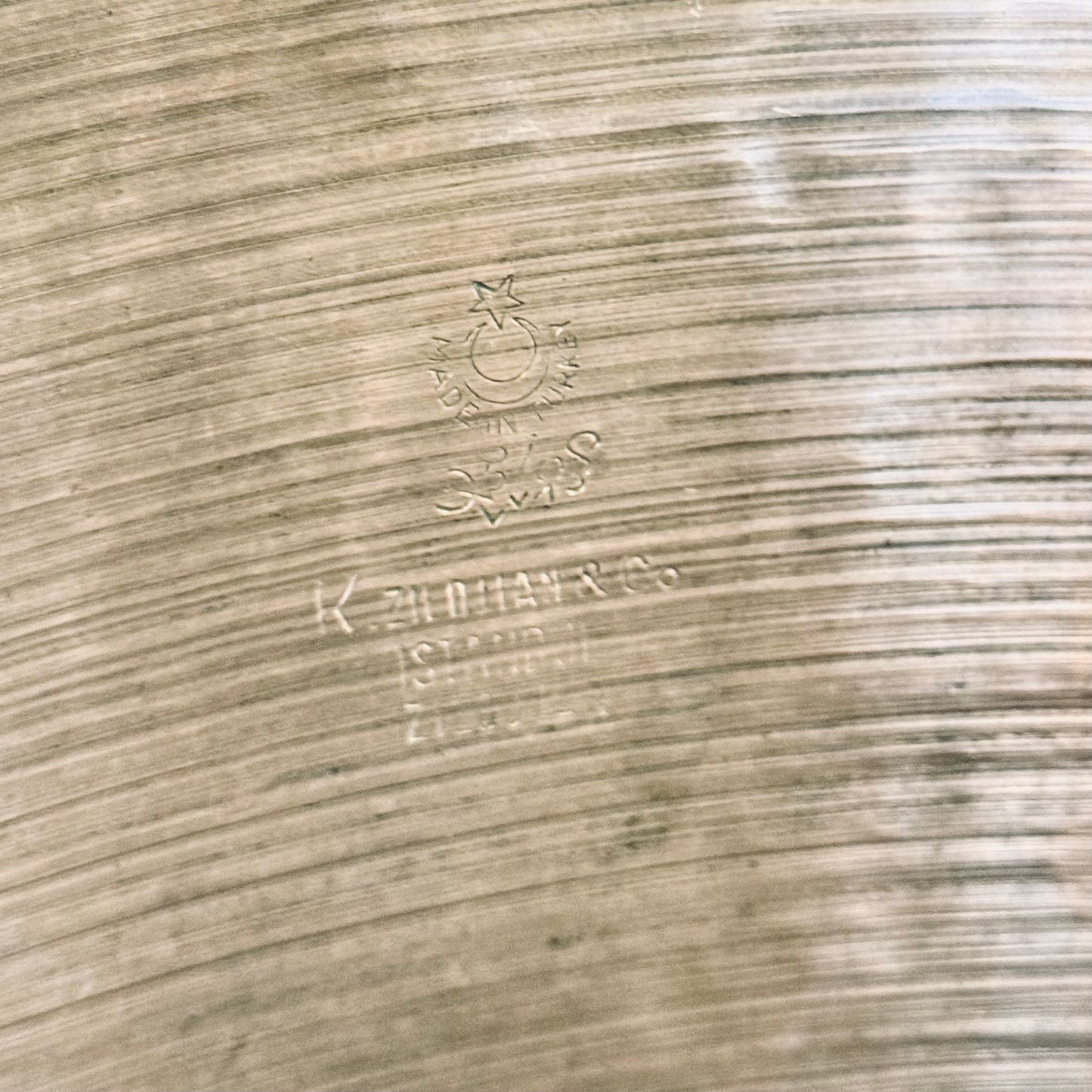 VINTAGE 1967-77 K. Zildjian Istanbul 22" New Stamp Ride Cymbal - 2308g