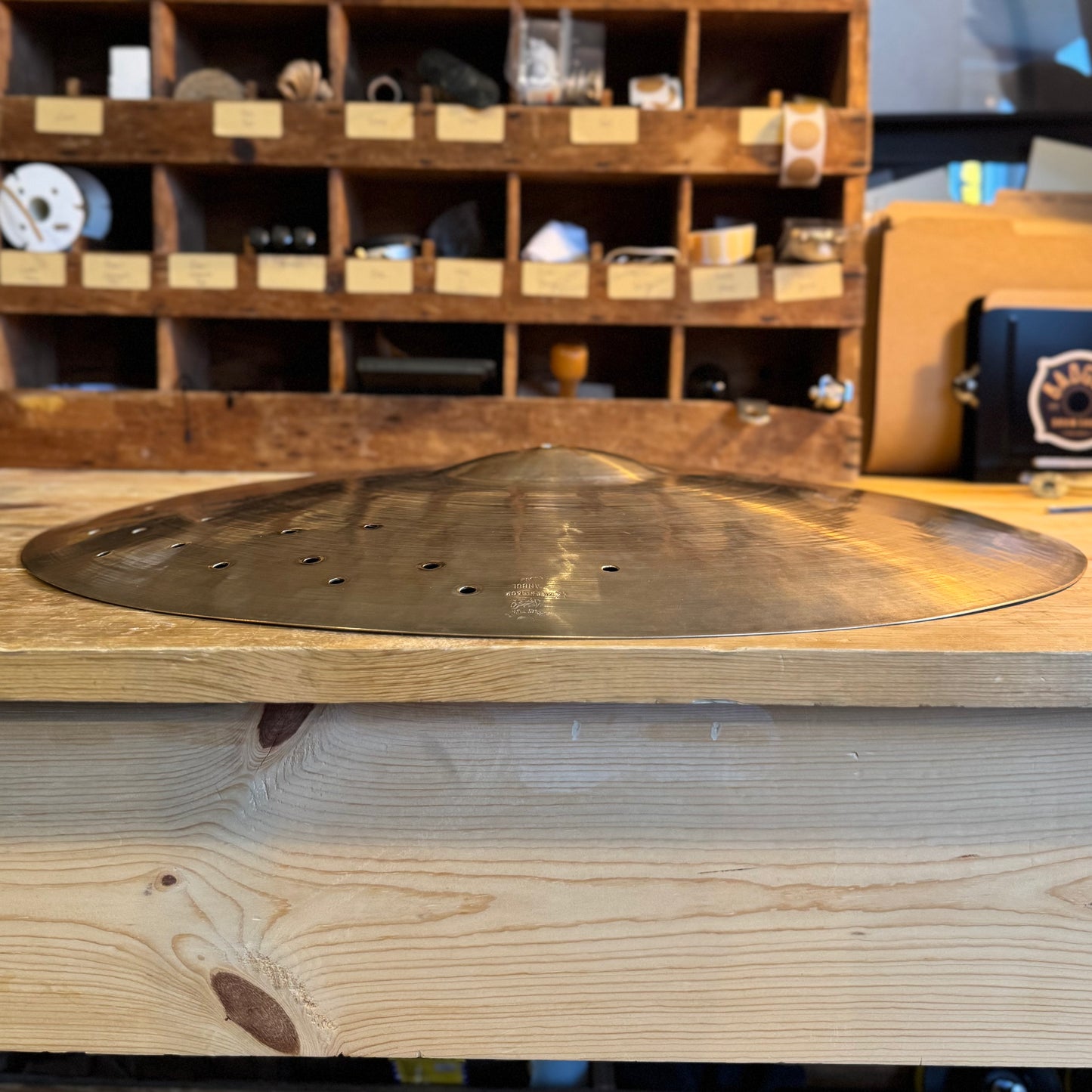 VINTAGE 1949-1950 K. Zildjian Istanbul 22" Old Stamp IIb Ride Cymbal - 2270g