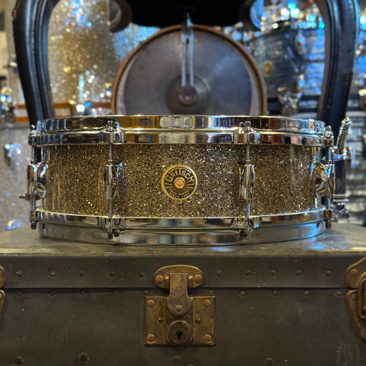 NEW Gretsch 4.5x14 USA Custom Snare Drum in Ginger Glass Glitter