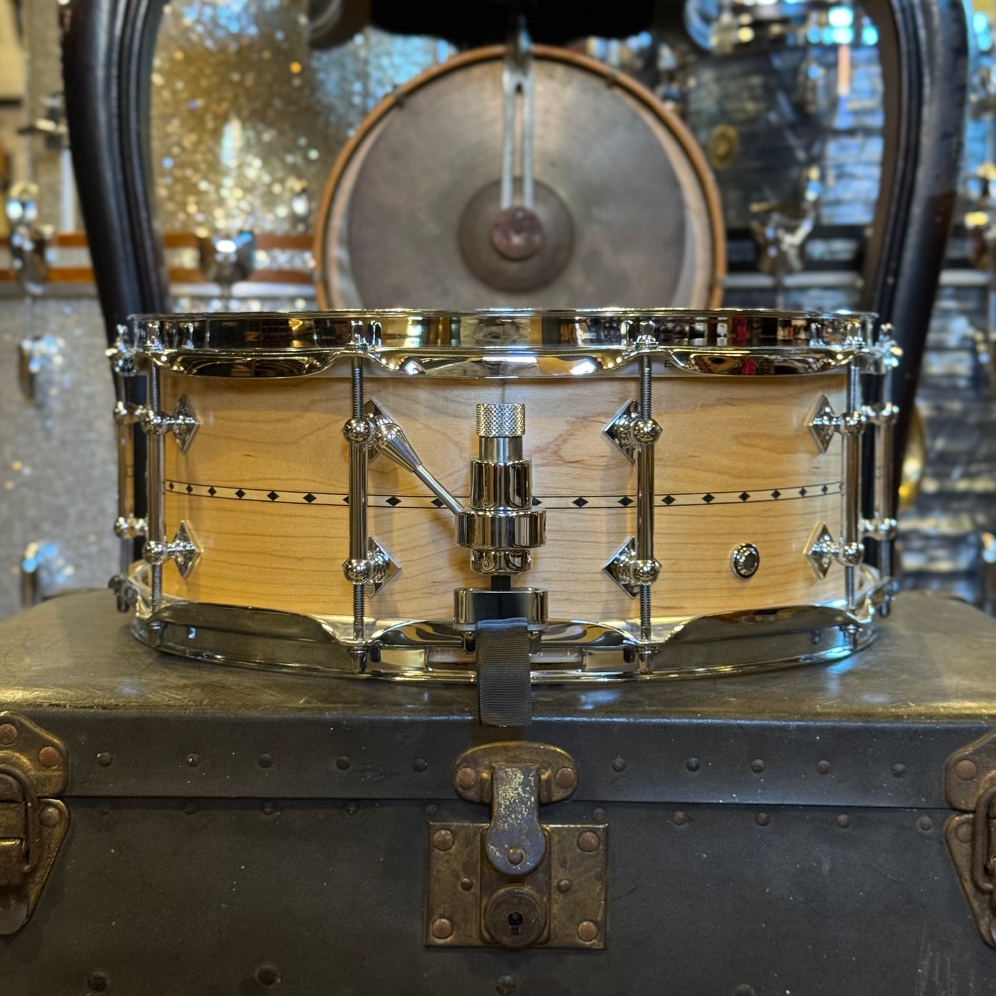 NEW Craviotto 5.5x14 Custom Shop maple Snare Drum - Natural Maple w/ Maple Inlay