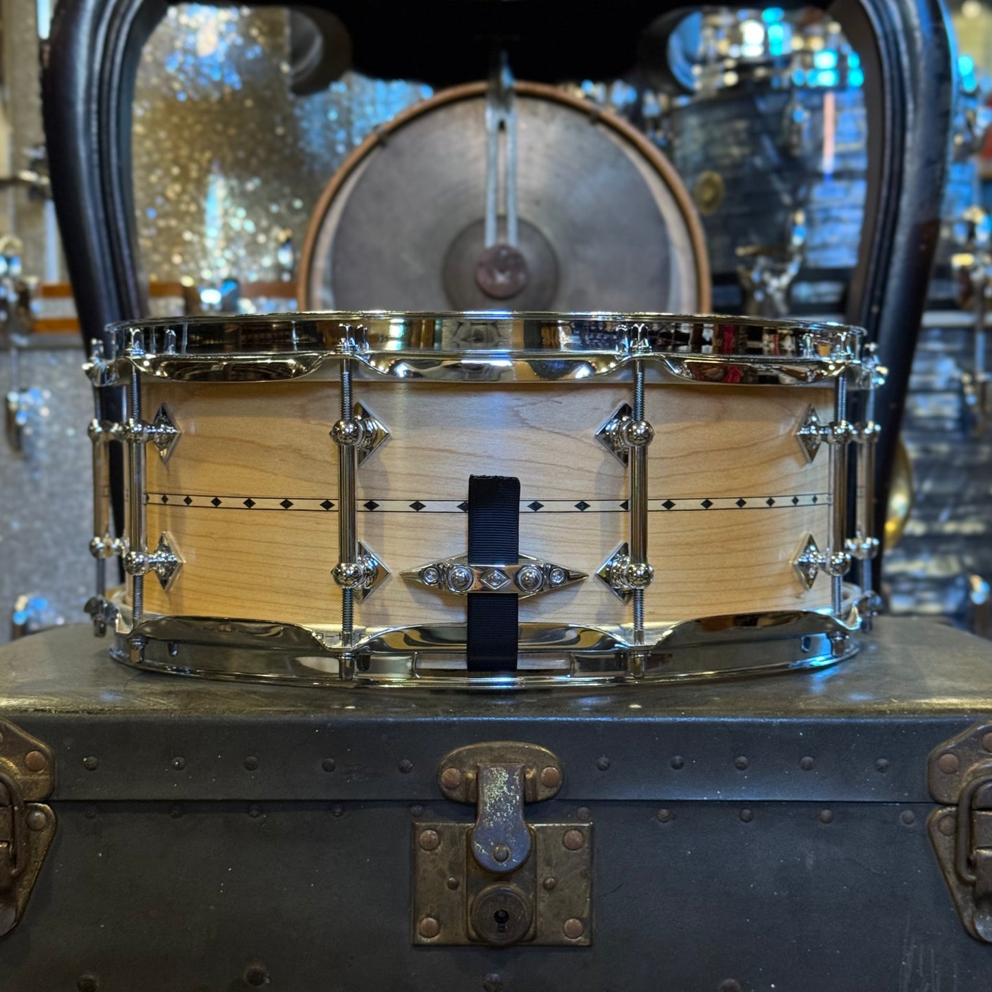 NEW Craviotto 5.5x14 Custom Shop maple Snare Drum - Natural Maple w/ Maple Inlay