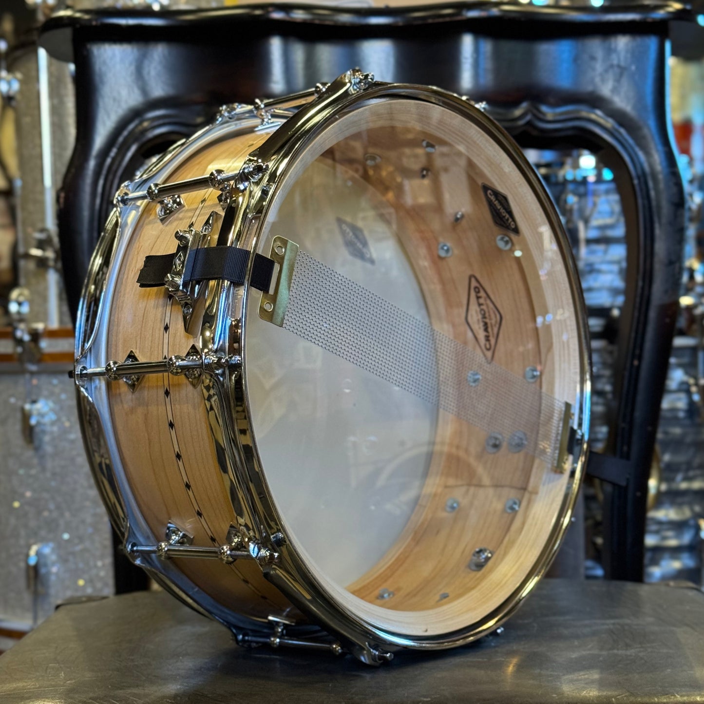NEW Craviotto 5.5x14 Custom Shop maple Snare Drum - Natural Maple w/ Maple Inlay