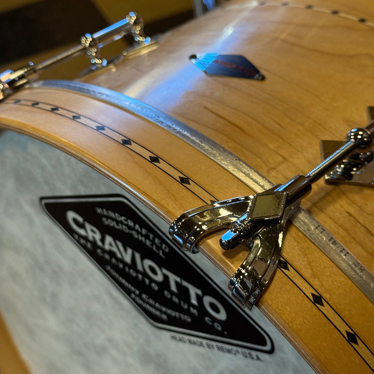 NEW Craviotto Custom Shop Maple in Satin Natural Oil - 14x20, 8x12, 14x14