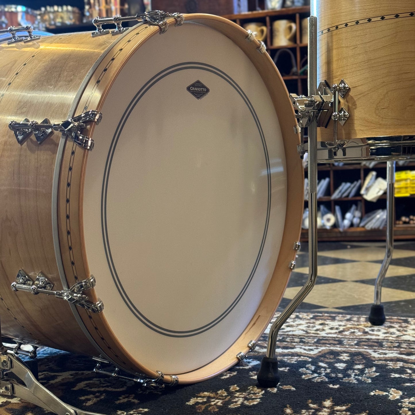 NEW Craviotto Custom Shop Maple in Satin Natural Oil - 14x20, 8x12, 14x14