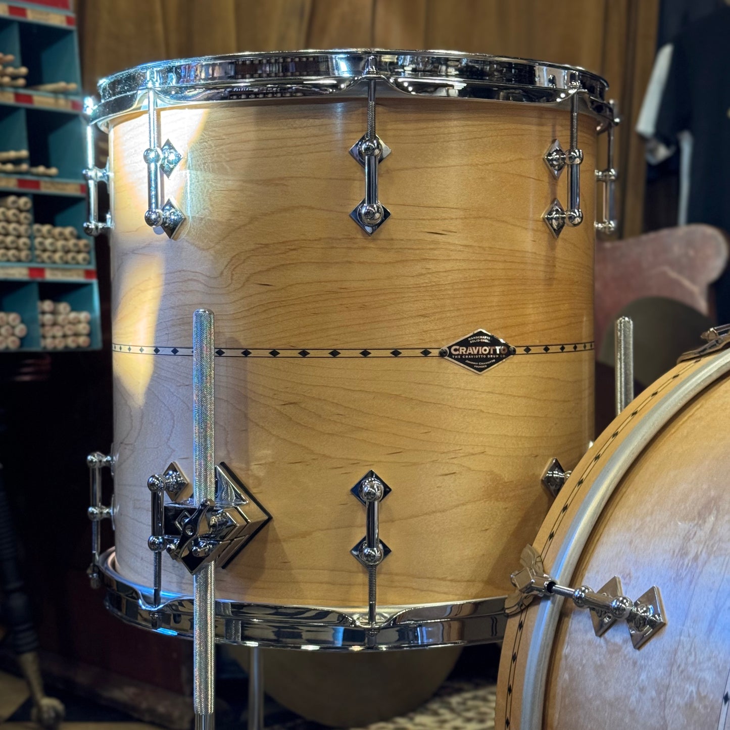 NEW Craviotto Custom Shop Maple in Satin Natural Oil - 14x20, 8x12, 14x14