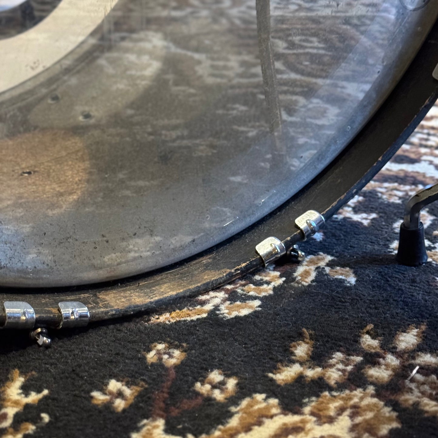 VINTAGE 1970's Rogers Fullerton Era "Powertone" Outfit in Blue Onyx - 14x22, 8x12, 9x13, 16x16