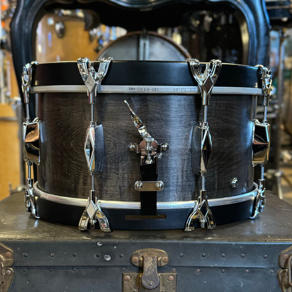 NEW Craviotto 7x14 Custom Shop Maple Super Swing in Black Oil Stain w/ Wood Hoops & 45 Degree Edges