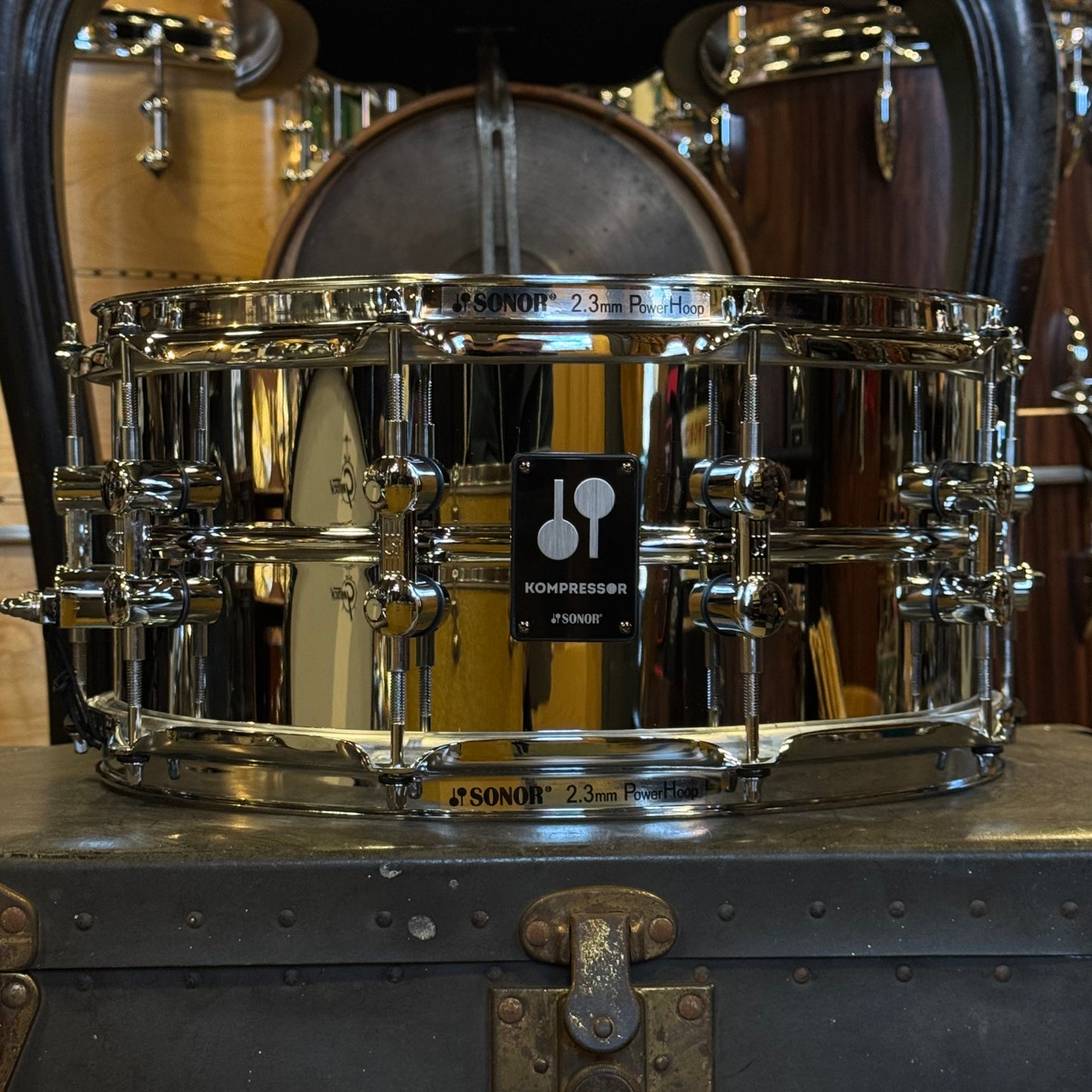 NEW Sonor 6.5x14 Kompressor Steel Snare Drum