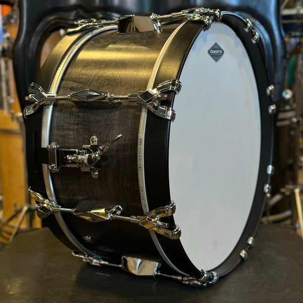 NEW Craviotto 7x14 Custom Shop Maple Super Swing in Black Oil Stain w/ Wood Hoops & 45 Degree Edges