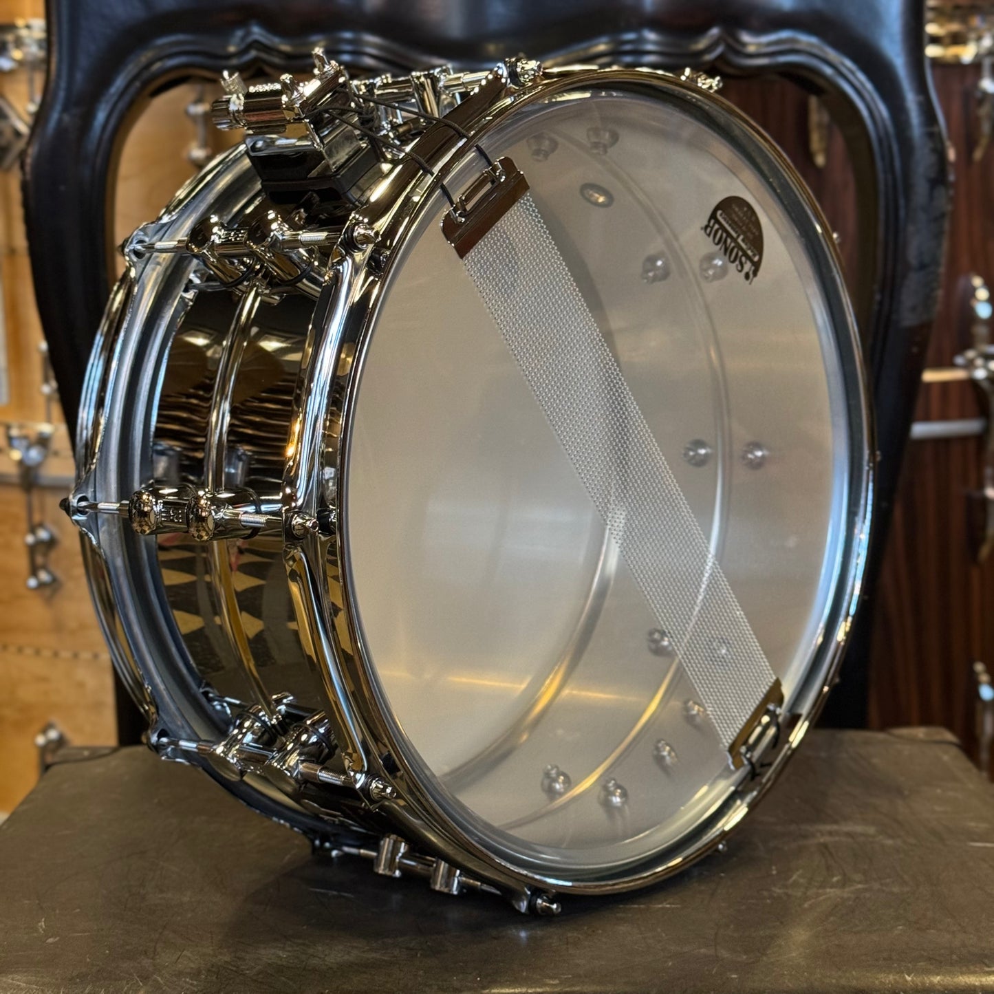 NEW Sonor 6.5x14 Kompressor Steel Snare Drum