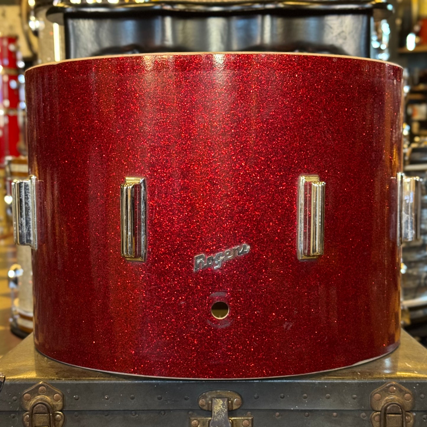VINTAGE 1960's Rogers "Mercury" Model 14x20 Bass Drum Shell in Red Sparkle