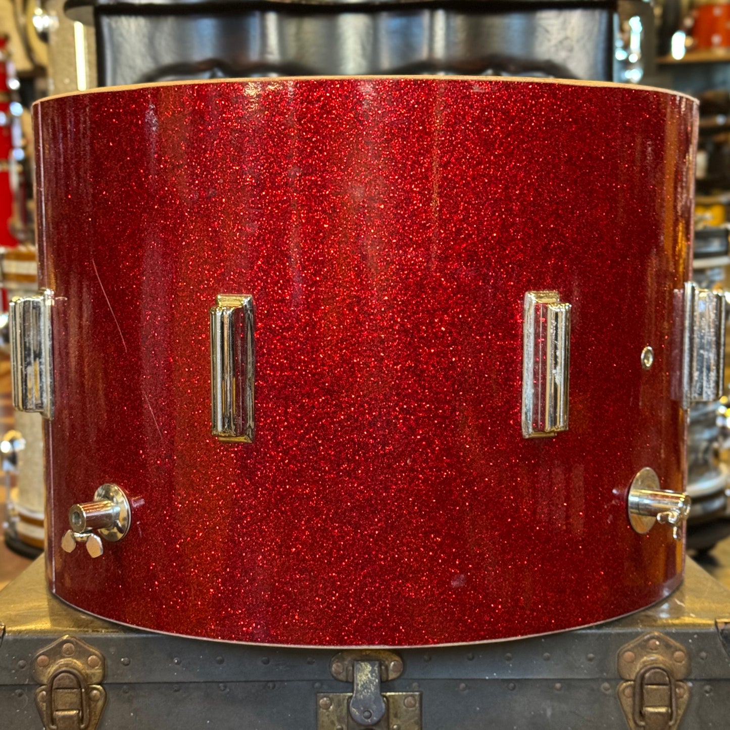 VINTAGE 1960's Rogers "Mercury" Model 14x20 Bass Drum Shell in Red Sparkle