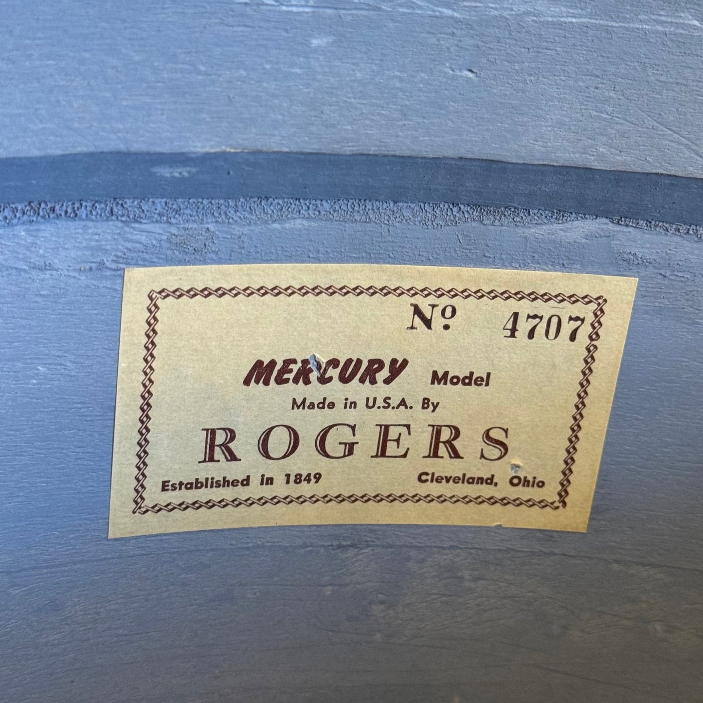 VINTAGE 1960's Rogers "Mercury" Model 14x20 Bass Drum Shell in Red Sparkle