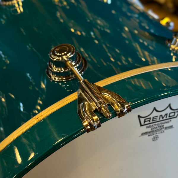 USED 1990's DW Pre-Collectors Series Keller Shell Set in Turquoise Gloss - 16x22, 9x10, 10x12, 13x15