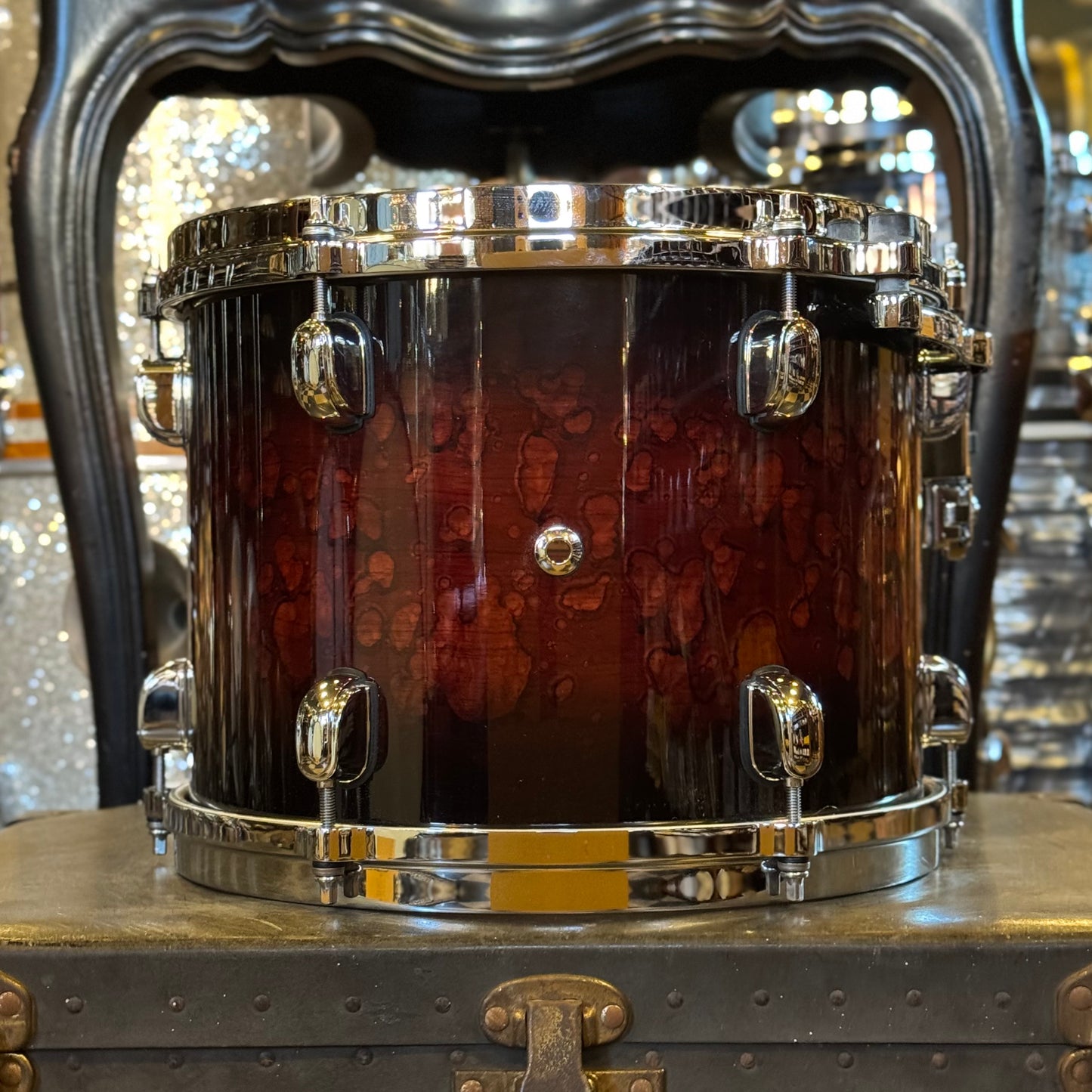 USED Tama 9x12 Starclassic Bubinga Tom in Volcanic Red Lacquer - 2018
