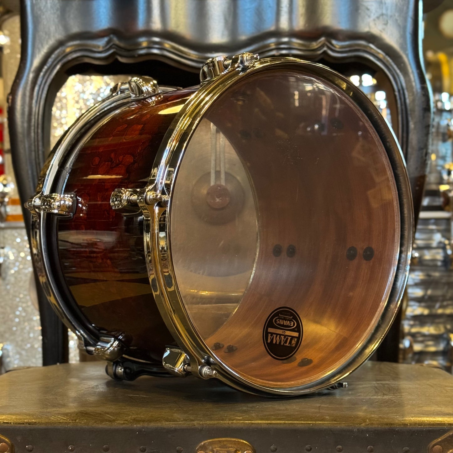 USED Tama 9x12 Starclassic Bubinga Tom in Volcanic Red Lacquer - 2018