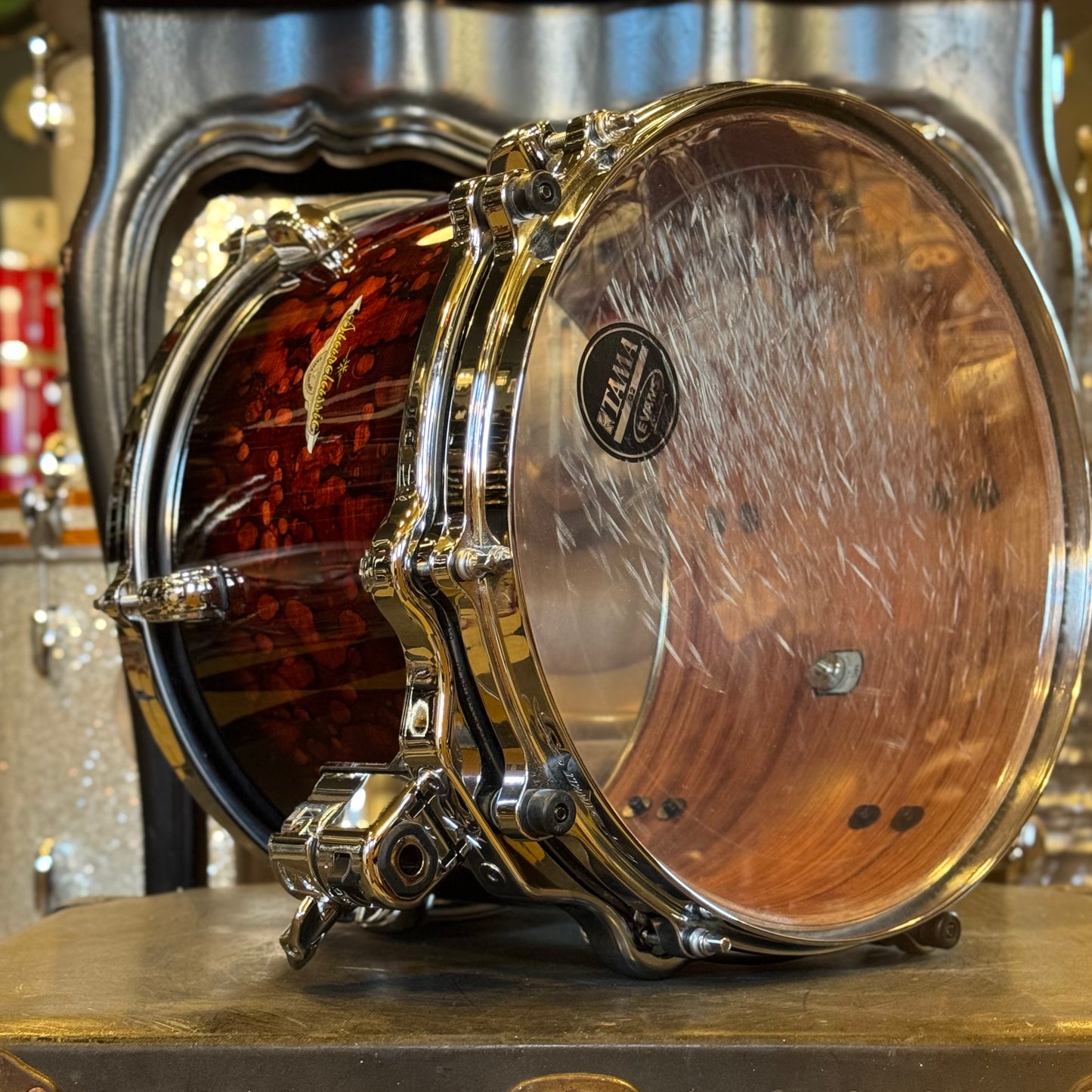 USED Tama 10x13 Starclassic Bubinga Tom in Volcanic Red Lacquer - 2018