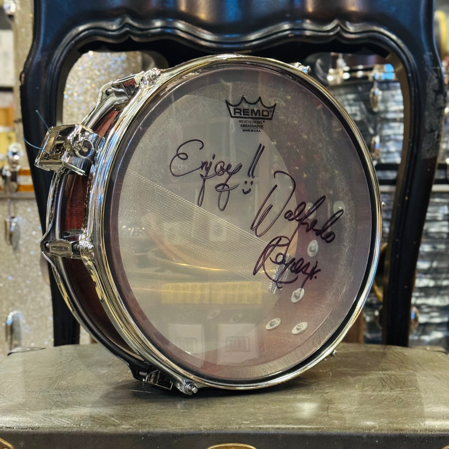 Walfredo Reyes Jr Collection 5x12 Brady Jarrah Block Snare Drum