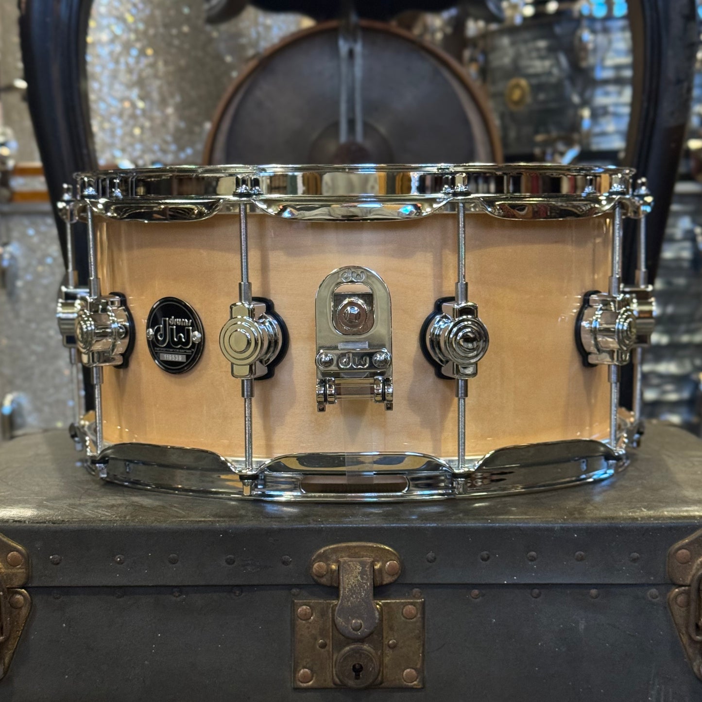 NEW DW 6.5x14 Performance Series Snare Drum in Natural Lacquer