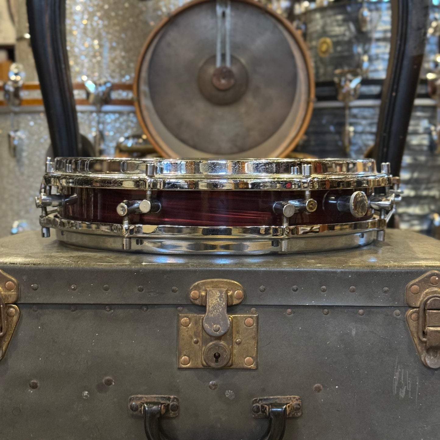 VINTAGE 1950's Sonor 2.5x14 D472 Pancake Snare Drum in Red Oyster