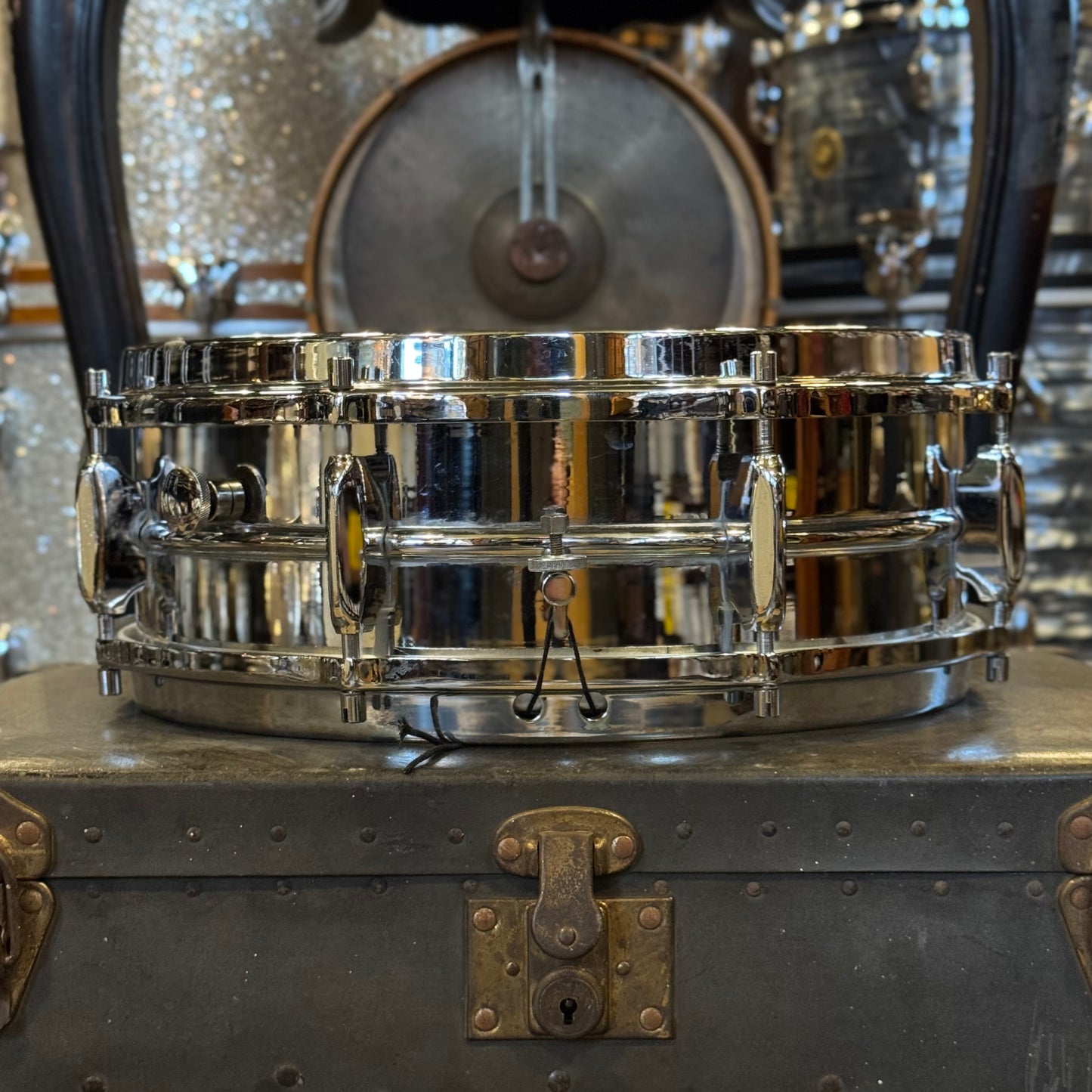 VINTAGE 1960's Sonor 5x14 D444 All Metal Teardrop 8-Lug Snare Drum