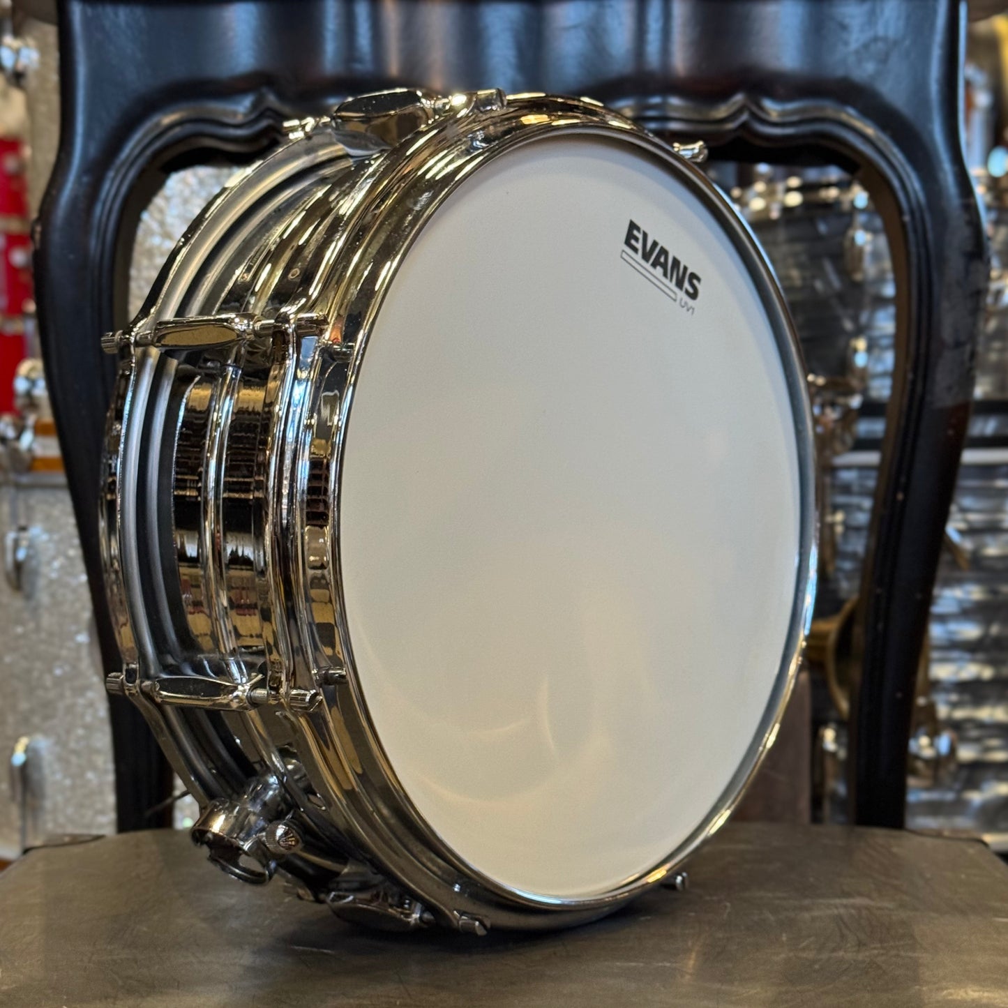 VINTAGE 1960's Sonor 5x14 D444 All Metal Teardrop 8-Lug Snare Drum