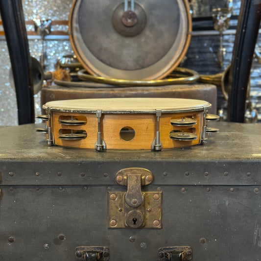 VINTAGE 1960's Ludwig Wood Tambourine - 10"