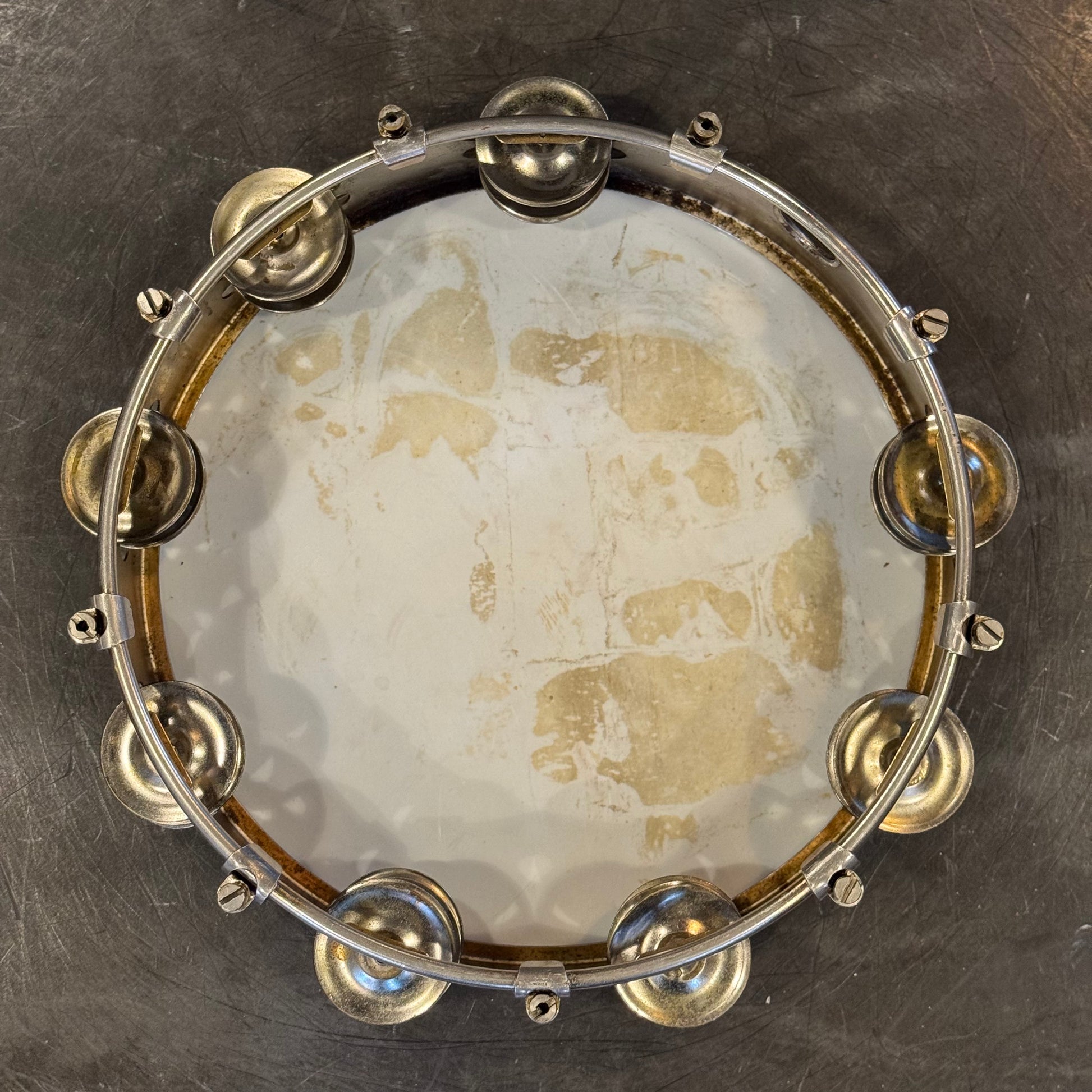 VINTAGE 1960's Ludwig Aluminum Tambourine - 10 VINTAGE 1960's Ludwig Aluminum Tambourine - 10